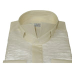 Mens CEREMONIA Tuxedo shiny Shirt 100% Cotton Turkey Slim Fit #stn 17 pta ivory