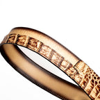 Marco Di Milano Caiman & Calfskin Western Texas Belt Stone Orix