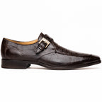 Genuine caiman crocodile and lizard Shoes Toluca Brown