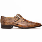 Men's Shoes genuine crocodile and lizard dress monk strap Toluca Rustic Orix