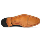 Toluca genuine crocodile and lizard dress monk strap Rustic Blue