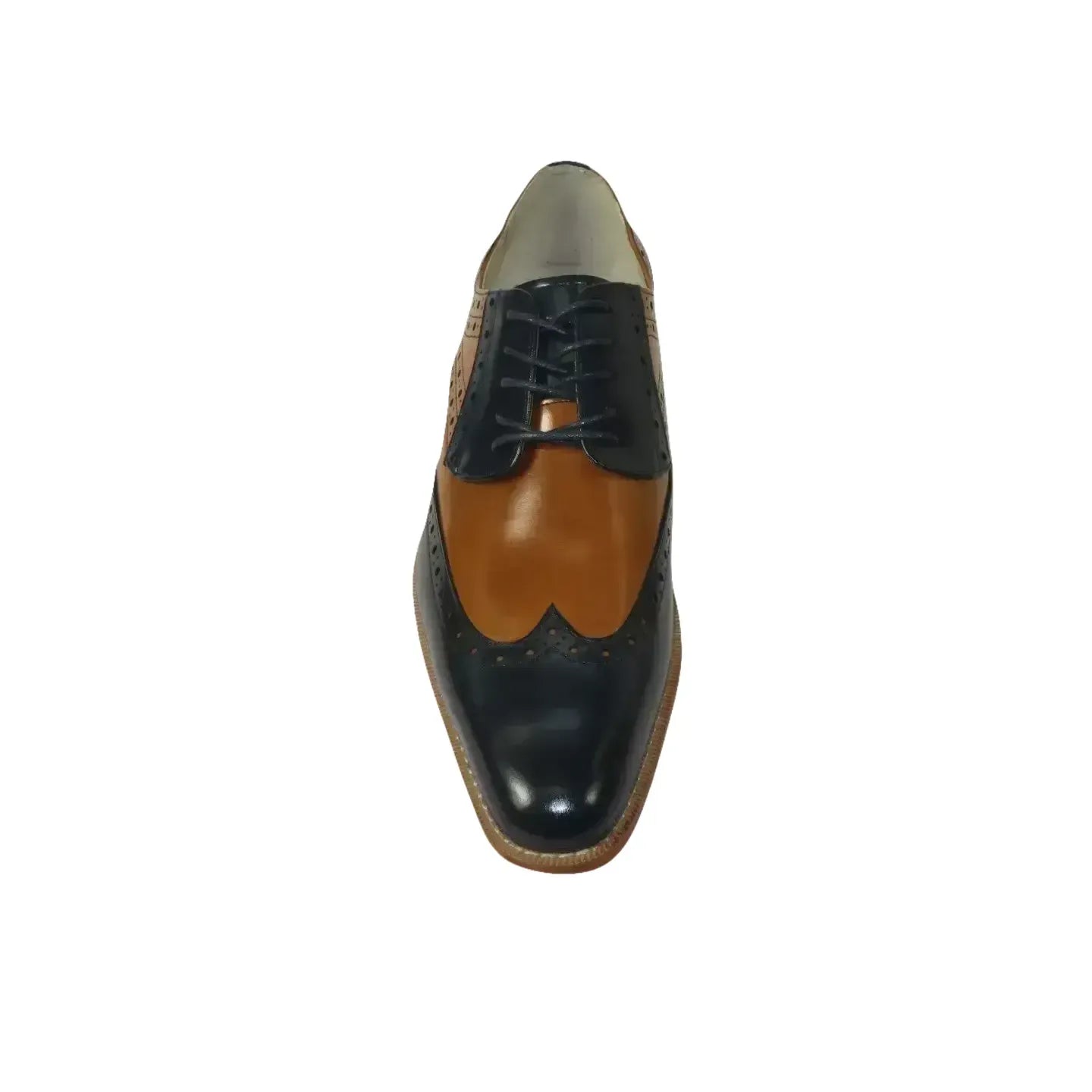 Giovanni Men's Leather Dress Shoe - Wingtip Style - Navy - 10 - CCO Menswear Giovanni Men's Leather Dress Shoe - Wingtip Style - Navy - 10 - CCO Menswear