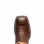 TUCSON  Genuine Caiman Belly Skin Cowboy Boot from the Western Collection Aged Maple