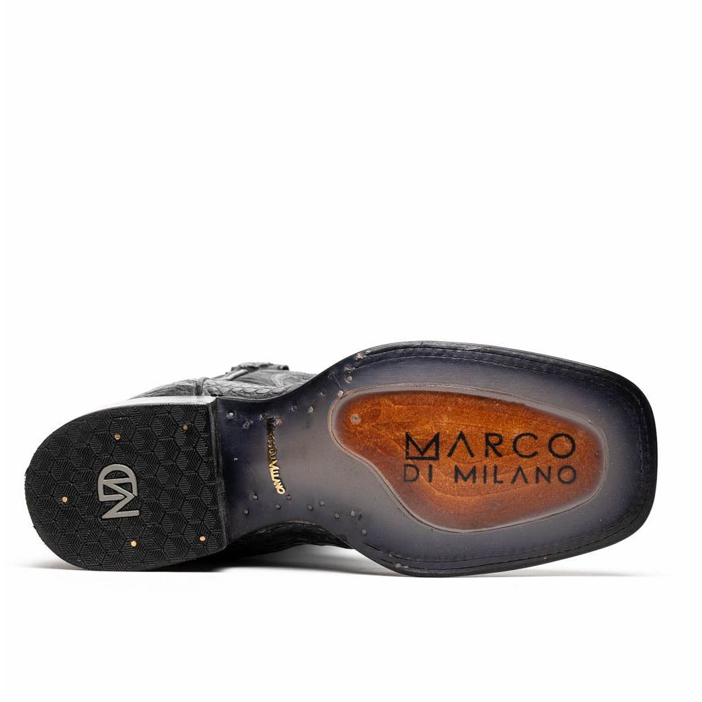 TUCSON Genuine Caiman Belly Skin Cowboy Boot from the Western Collection Stone Gray