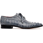 Men's Shoes genuine caiman crocodile dress derby's Tulum Gray
