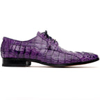 Men's Shoes genuine caiman crocodile dress derby Tulum Purple