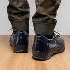 Genuine Hornback Caiman and Calf Leather Exotic Sneaker Udine Navy