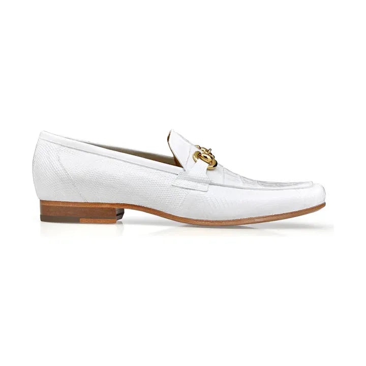 Belvedere Udine Shoes Genuine Caiman Crocodile and Lizard Loafer 1030 White