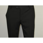 Men Suit BERLUSCONI Turkey Italian Wool 180's Double Breasted UGS94-08 Black