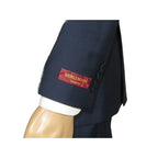 Men Suit BERLUSCONI Turkey Italian Wool 180's Double Breasted UGS94-09 Mid Blue