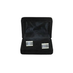 Men J.Valintin Cufflinks by Vitorofolo for French Cuff Shirt V29-35 White Silver