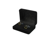 Men J.Valintin Cufflinks by Vitorofolo for French Cuff Shirt V35-24 Black Gold