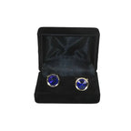 Men J.Valintin Cufflinks by Vitorofolo for French Cuff Shirt V35-26 Royal Blue