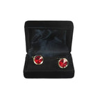 Men J.Valintin Cufflinks by Vitorofolo for French Cuff Shirt V35-27 Red Gold