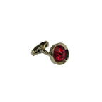 Men J.Valintin Cufflinks by Vitorofolo for French Cuff Shirt V35-27 Red Gold