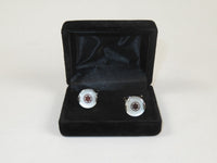 Men J.Valintin Cufflinks by Vitorofolo for French Cuff Shirt V35-31 White Gold