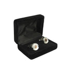 Men J.Valintin Cufflinks by Vitorofolo for French Cuff Shirt V35-31 White Gold