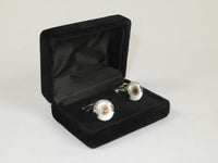 Men J.Valintin Cufflinks by Vitorofolo for French Cuff Shirt V35-31 White Gold