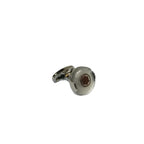 Men J.Valintin Cufflinks by Vitorofolo for French Cuff Shirt V35-31 White Gold