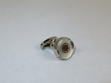 Men J.Valintin Cufflinks by Vitorofolo for French Cuff Shirt V35-31 White Gold
