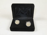 Men J.Valintin Cufflinks by Vitorofolo for French Cuff Shirt V35-33 Pearl