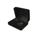 Men J.Valintin Cufflinks by Vitorofolo for French Cuff Shirt V35-34 Black Silver