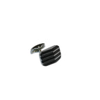 Men J.Valintin Cufflinks by Vitorofolo for French Cuff Shirt V35-34 Black Silver