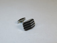 Men J.Valintin Cufflinks by Vitorofolo for French Cuff Shirt V35-34 Black Silver