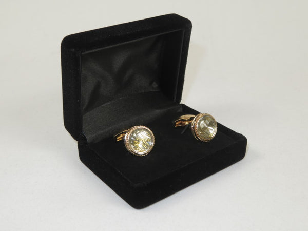 Men J.Valintin Cufflinks by Vitorofolo for French Cuff Shirt V35-35 Gold