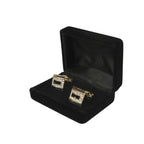 Men J.Valintin Cufflinks by Vitorofolo for French Cuff Shirt V39-62 Gold Diamond