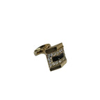 Men J.Valintin Cufflinks by Vitorofolo for French Cuff Shirt V39-62 Gold Diamond