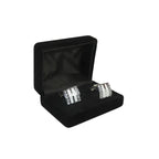 Men J.Valintin Cufflinks Vitorofolo for French Cuff Shirt V39-71 Silver Diamond
