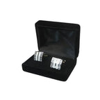 Men J.Valintin Cufflinks Vitorofolo for French Cuff Shirt V39-71 Silver Diamond