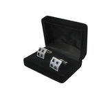 Men J.Valintin Cufflinks by Vitorofolo for French Cuff Shirt V39-72 Silver