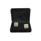 Men J.Valintin Cufflinks by Vitorofolo for French Cuff Shirt V39-63 Gold Diamond