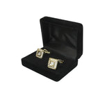 Men J.Valintin Cufflinks by Vitorofolo for French Cuff Shirt V39-63 Gold Diamond