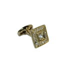 Men J.Valintin Cufflinks by Vitorofolo for French Cuff Shirt V39-63 Gold Diamond