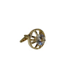 Men J.Valintin Cufflinks With Bold Stones Plated Gold Vito Rofolo V45-3