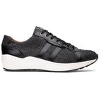sueded Snake and classic calfskin fashion sneaker Shoes Verona Black