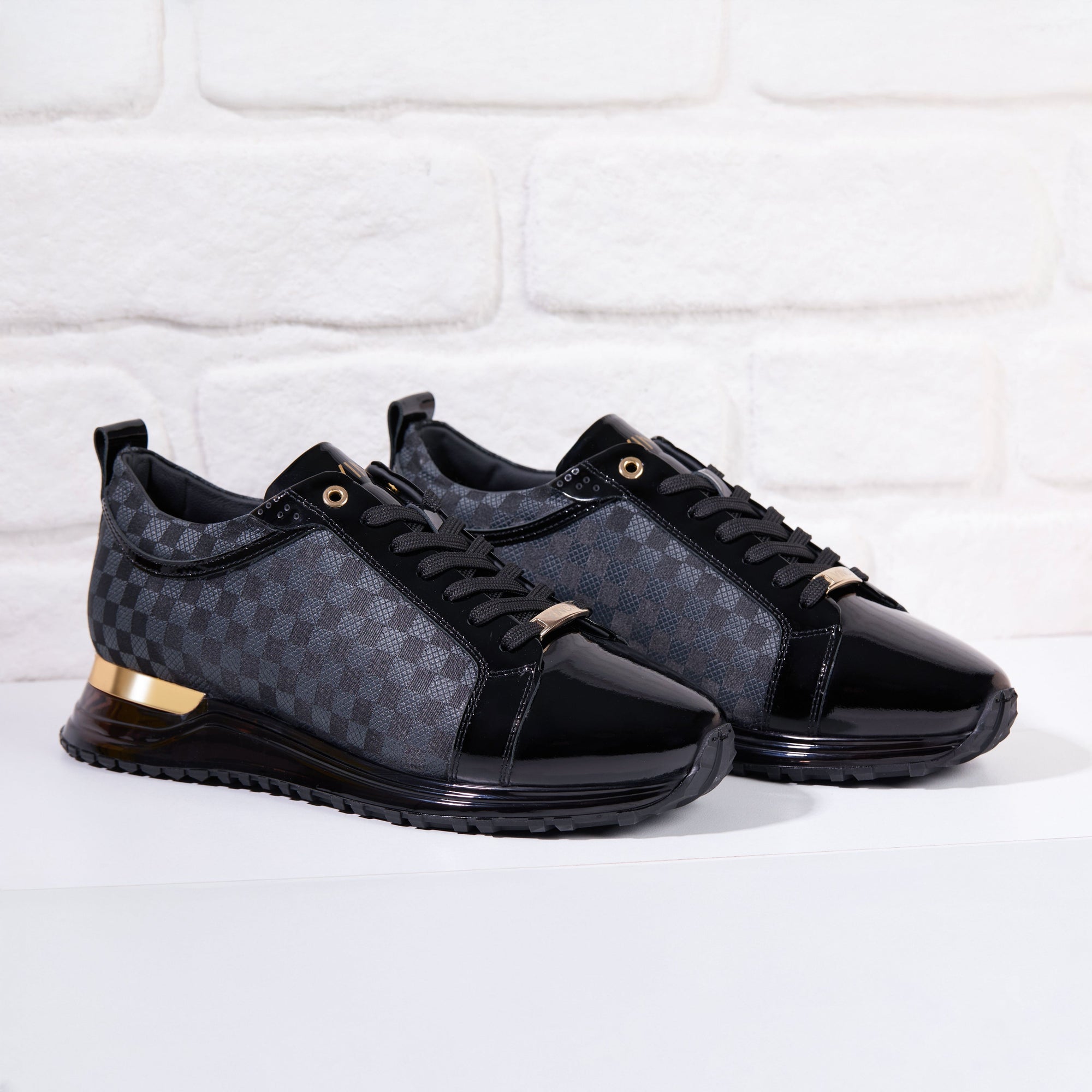 Vinci The Monte Carlo Black Checkered Men Sneaker Limited Edition