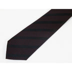 Men's Vito Rofolo From Italy Tie Hankie Set Gift Boxed 100% Silk VR-25 Black Red