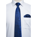 Men's Vito Rofolo From Italy Tie Hankie Gift Boxed 100% Silk VR-29 Royal Paisley