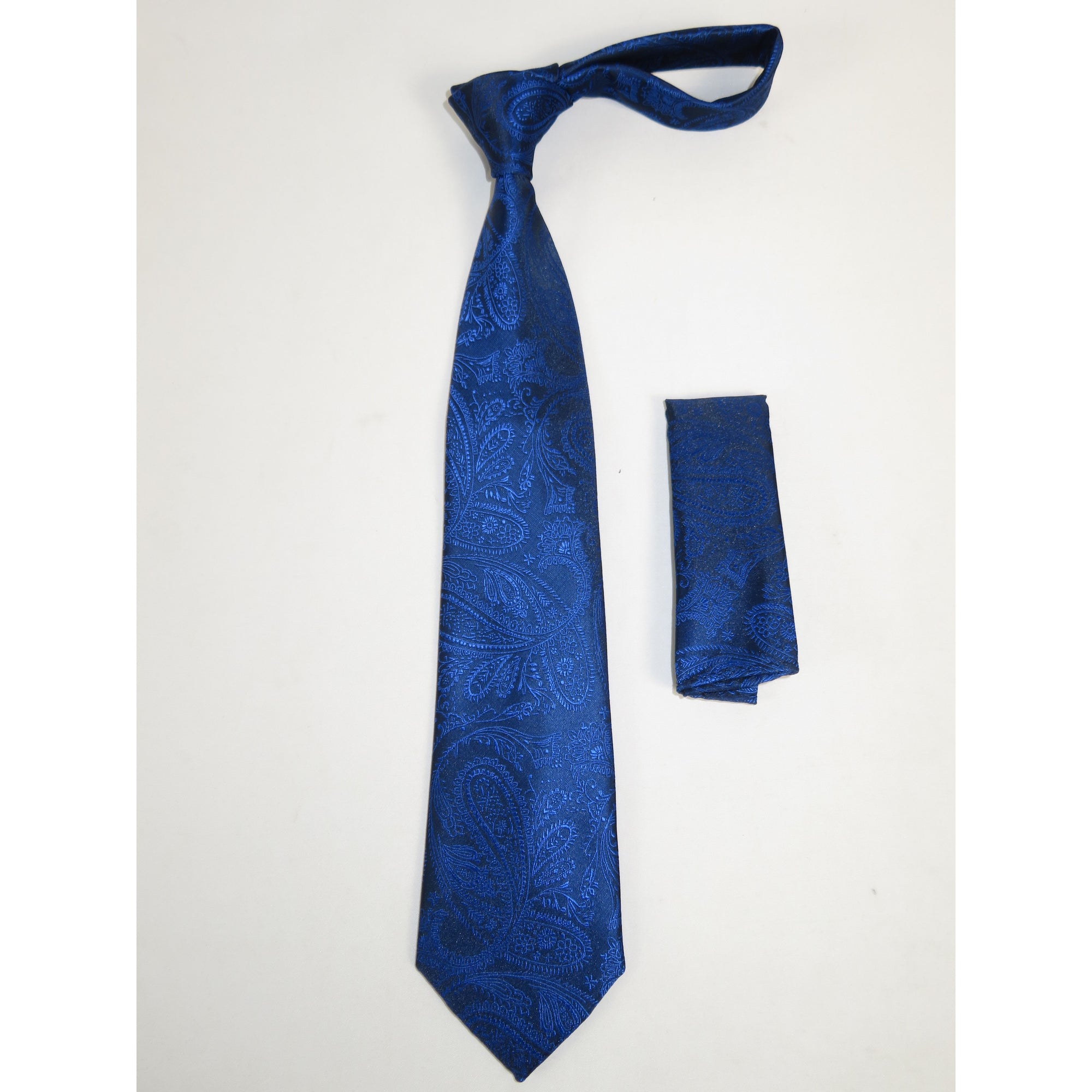 Men's Vito Rofolo From Italy Tie Hankie Gift Boxed 100% Silk VR-29 Royal Paisley
