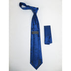 Men's Vito Rofolo From Italy Tie Hankie Gift Boxed 100% Silk VR-29 Royal Paisley