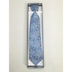 Men's Vito Rofolo From Italy Tie Hankie Gift Boxed 100% Silk VR-35 Blue Paisley