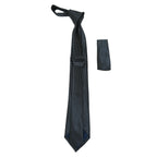 Mens Narrow Tie/Hankie Set Woven Vito Rofolo VTR-105 Black White Dots