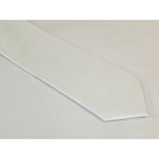 Mens Narrow Tie/Hankie Set Woven Vito Rofolo by J.Valintin VTR-112 White