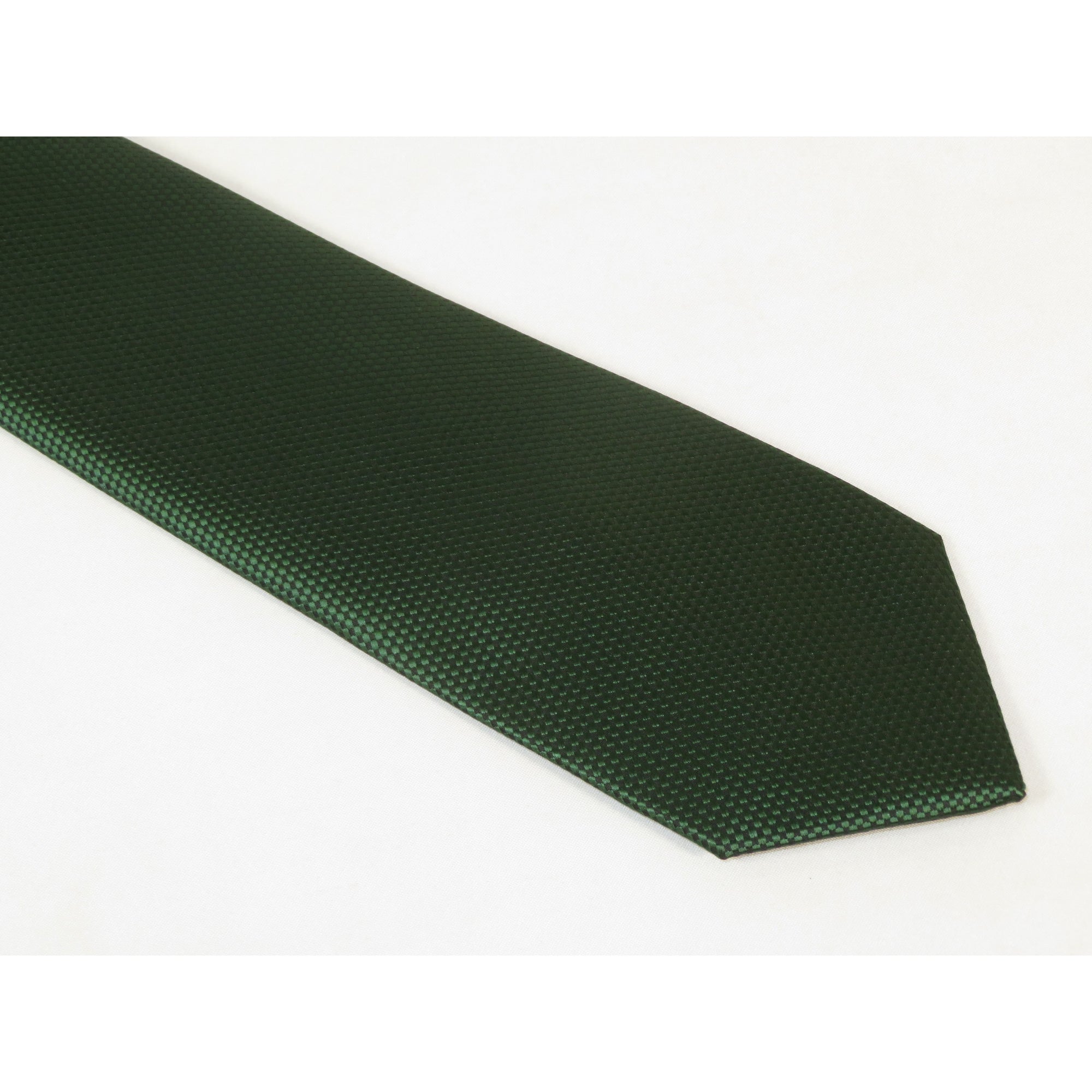 Mens Tie/Hankie Set Woven Silky Vito Rofolo by J.Valintin VTR-124 Green Pin Dot