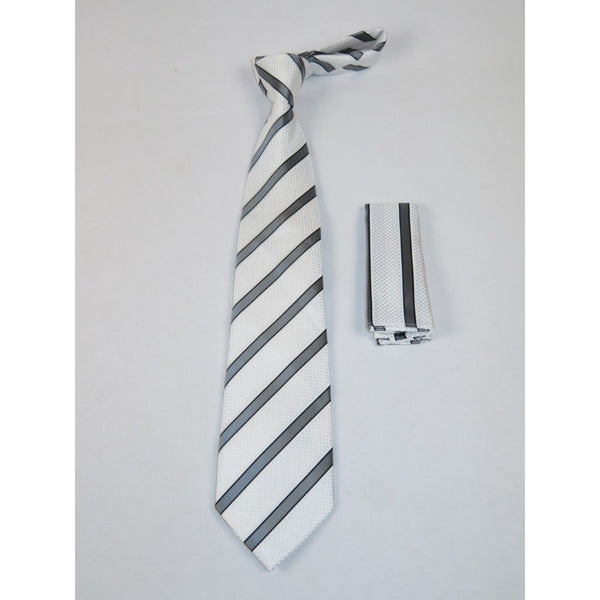 Men's Tie and Hankie Set Soft Microfiber Silky Vito Rofolo by J.Valintin VTR-49