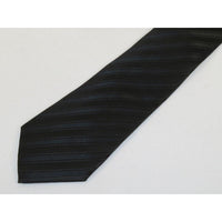 Men's Tie/Hankie Microfiber Silky Vito Rofolo by J.Valintin VTR-86 Black Stripe